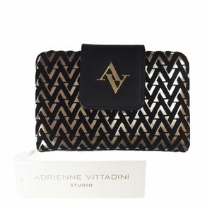Black & Gold Wallet Adrienne Vitadini🔥1 Left🔥